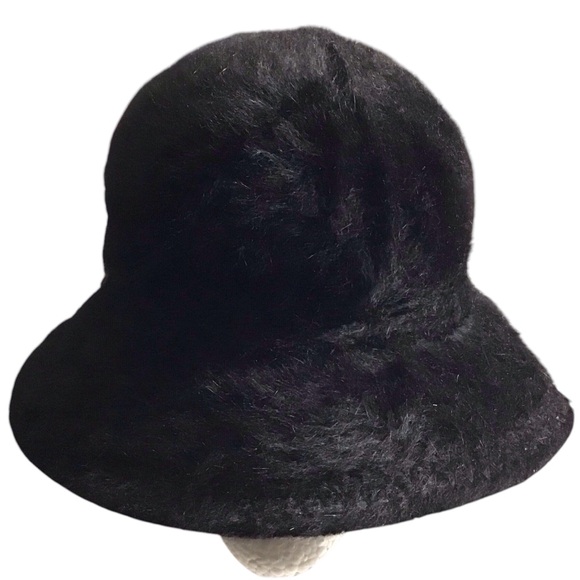 Vintage Kangol Design Hat Black England Feather Accent Bucket - Picture 7 of 10